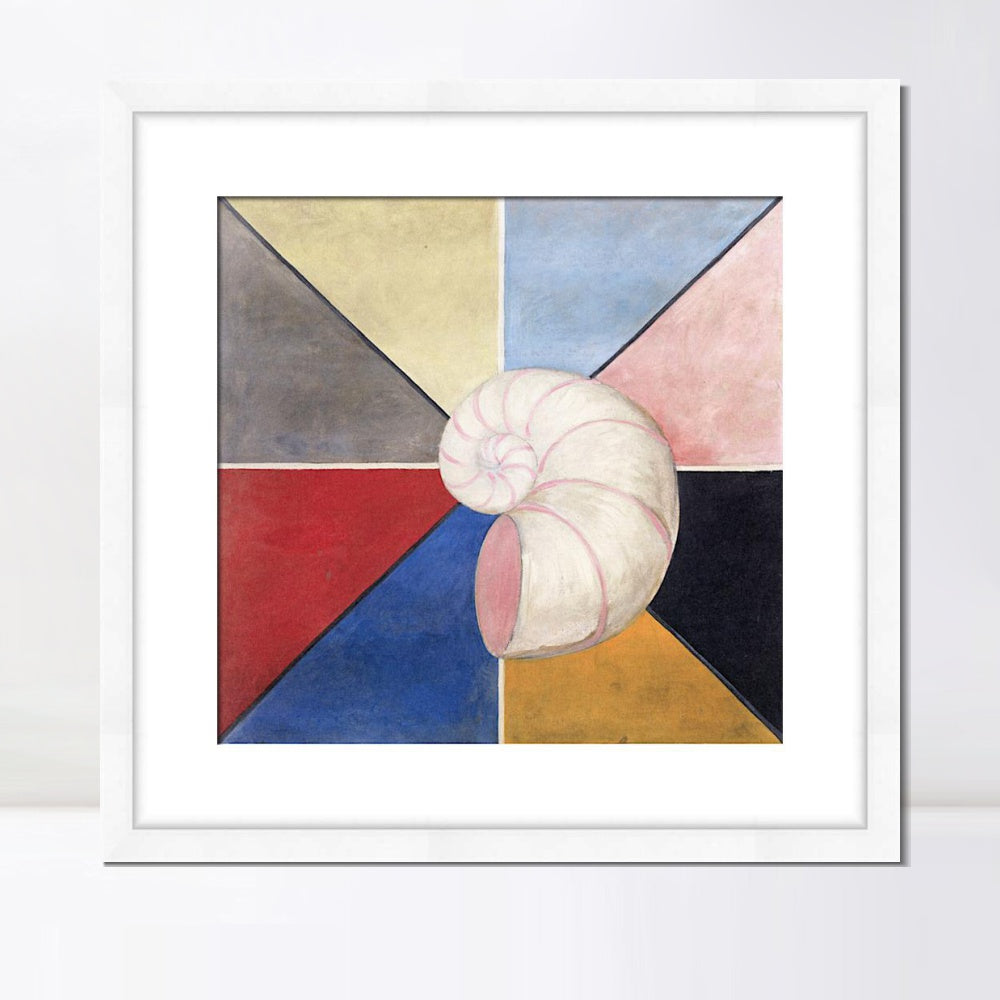 INVIN ART Framed Canvas Giclee Print Art Series#017 by Hilma Af Klint Wall Art