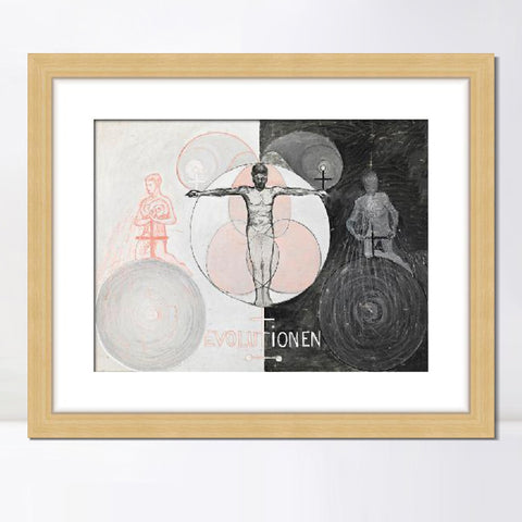 INVIN ART Framed Canvas Giclee Print Art Series#020 by Hilma Af Klint Wall Art Living Room Home Office Decorations