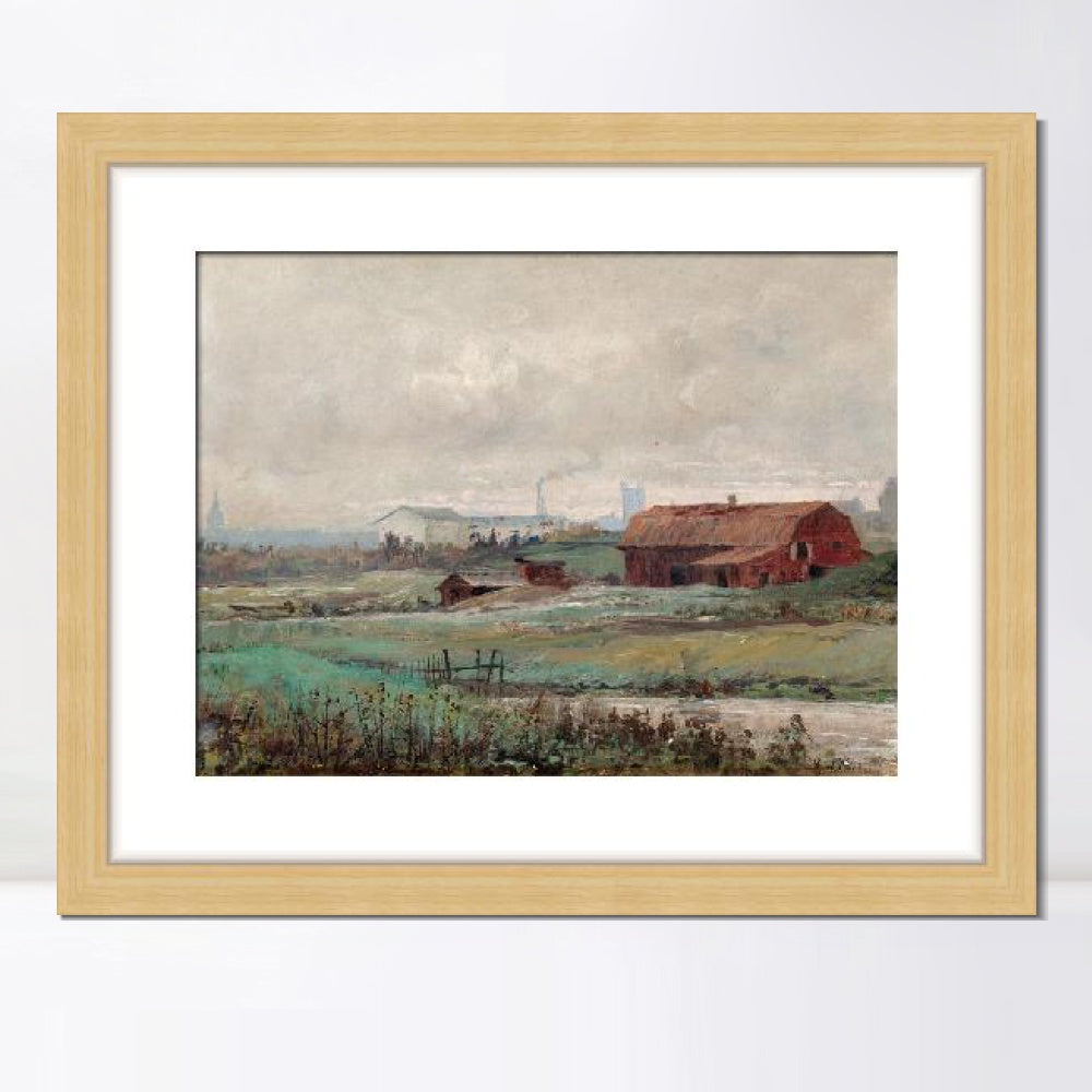 INVIN ART Framed Canvas Giclee Print Art Motiv Fran Stockholms UTKANT by Hilma Af Klint Wall Art