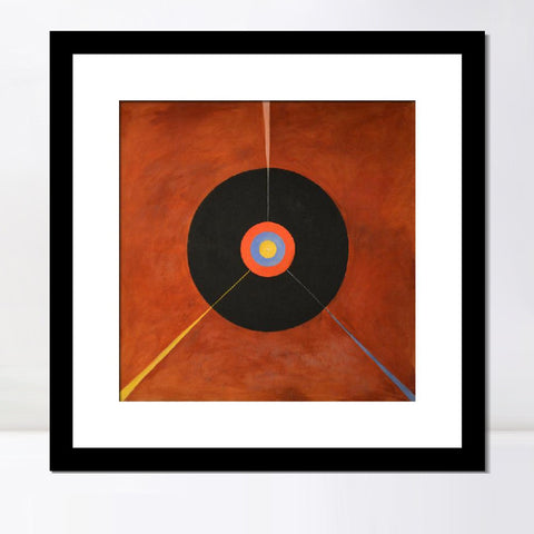 INVIN ART Framed Canvas Giclee Print Art The Swan No.18 by Hilma Af Klint Wall Art Living Room Home Office Decorations