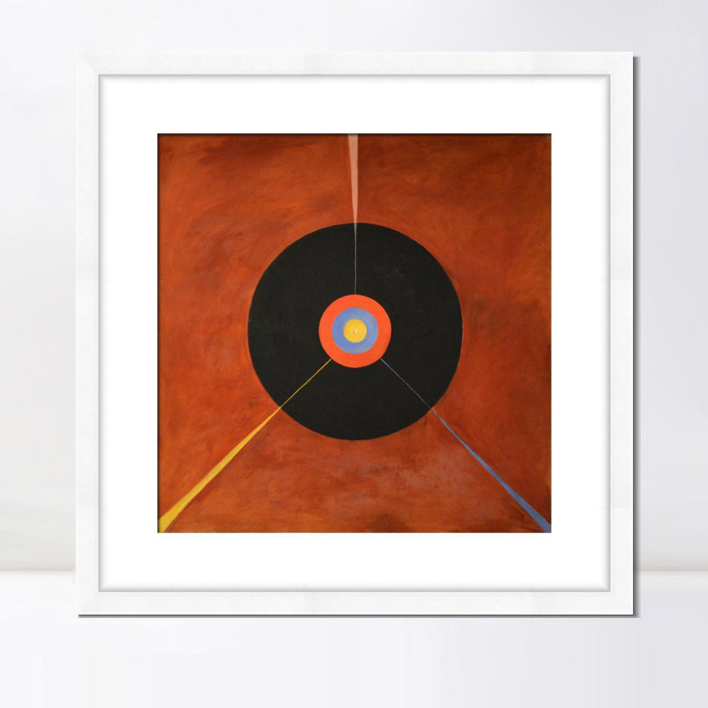INVIN ART Framed Canvas Giclee Print Art The Swan No.18 by Hilma Af Klint Wall Art
