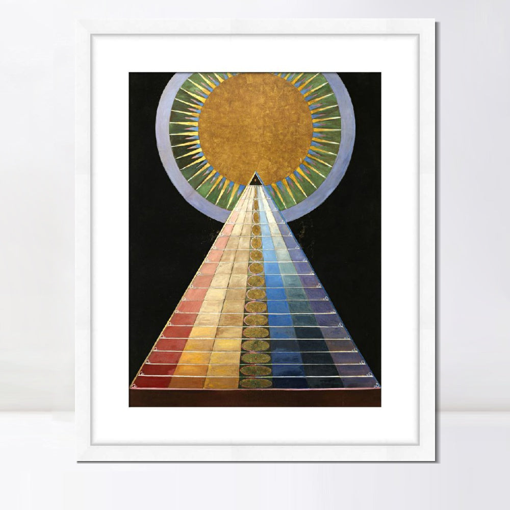 INVIN ART Framed Canvas Giclee Print Art Altarpiece No.1 by Hilma Af Klint Wall Art