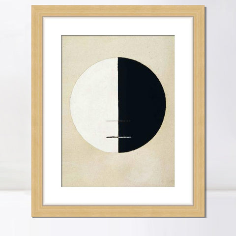 INVIN ART Framed Canvas Giclee Print Art Buddha's Standpoint Earthly Life by Hilma Af Klint Wall Art Living Room Home Office Decorations