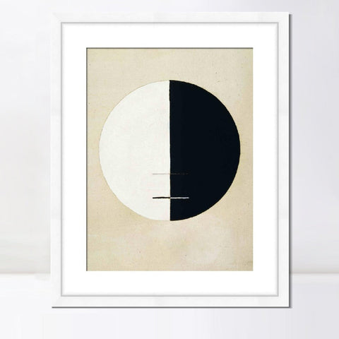 INVIN ART Framed Canvas Giclee Print Art Buddha's Standpoint Earthly Life by Hilma Af Klint Wall Art Living Room Home Office Decorations