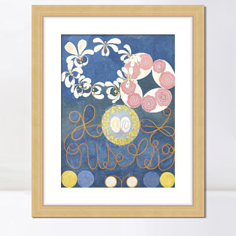 INVIN ART Framed Print Canvas Giclee Art Childhood Group iv,1907 by Hilma Af Klint Wall Art Office