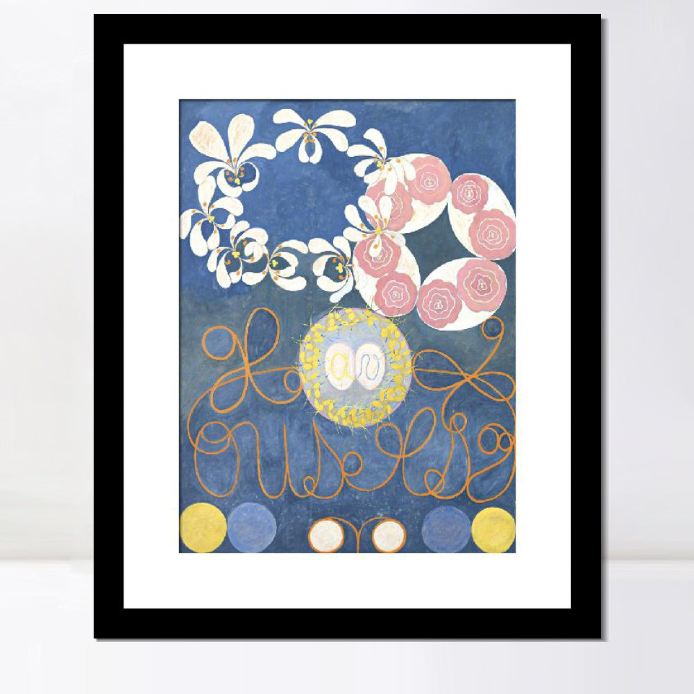 INVIN ART Framed Print Canvas Giclee Art Childhood Group iv,1907 by Hilma Af Klint Wall Art Office