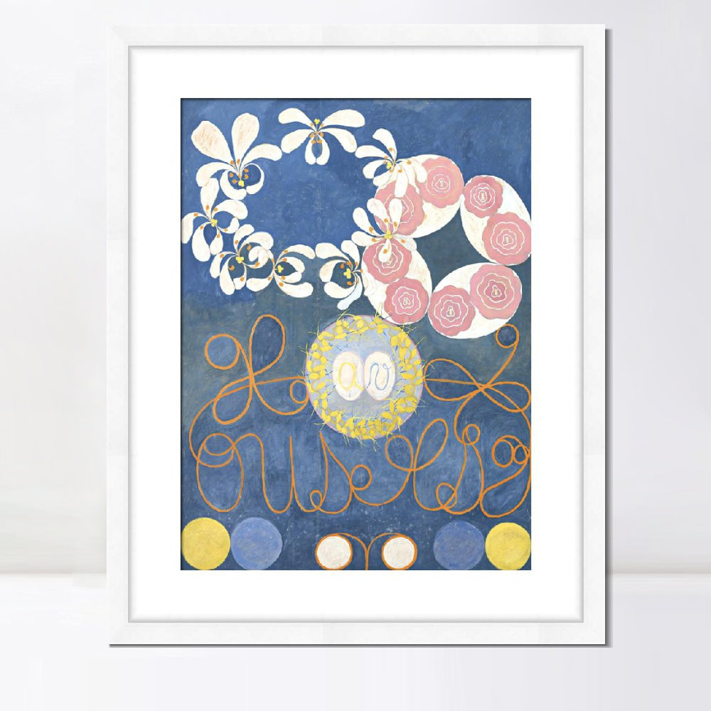 INVIN ART Framed Print Canvas Giclee Art Childhood Group iv,1907 by Hilma Af Klint Wall Art Office