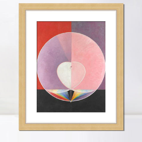 INVIN ART Framed Print Canvas Giclee Art Doves No.2,1915 by Hilma Af Klint Wall Art Office Living Room Home Decorations