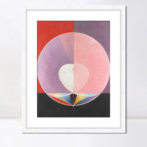 INVIN ART Framed Print Canvas Giclee Art Doves No.2,1915 by Hilma Af Klint Wall Art Office Living Room Home Decorations