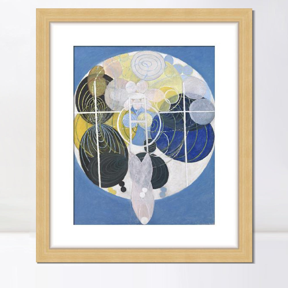 INVIN ART Framed Print Canvas Giclee Art Figure No. 5 Group 3 Series wu,1907 by Hilma Af Klint Wall Art Office