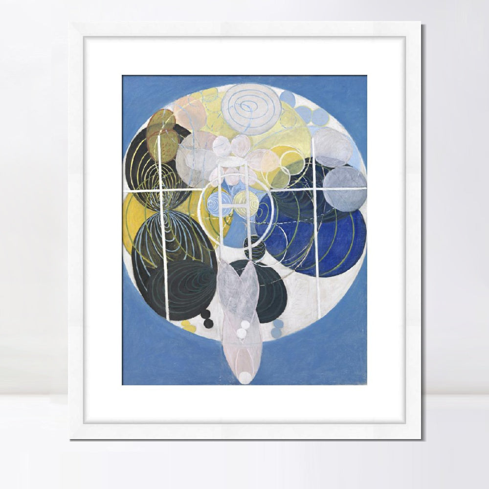 INVIN ART Framed Print Canvas Giclee Art Figure No. 5 Group 3 Series wu,1907 by Hilma Af Klint Wall Art Office