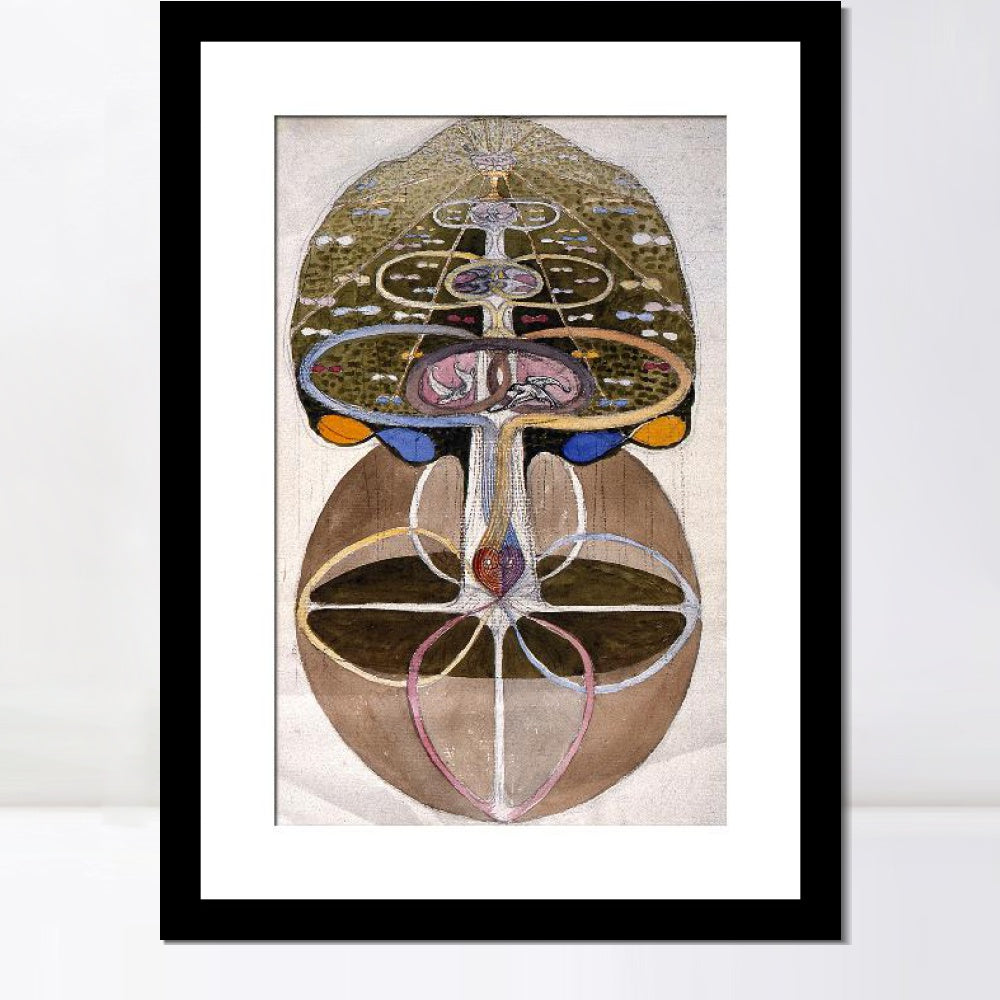 INVIN ART Framed Print Canvas Giclee Art No Date Untitled 05 by Hilma Af Klint Wall Art Office