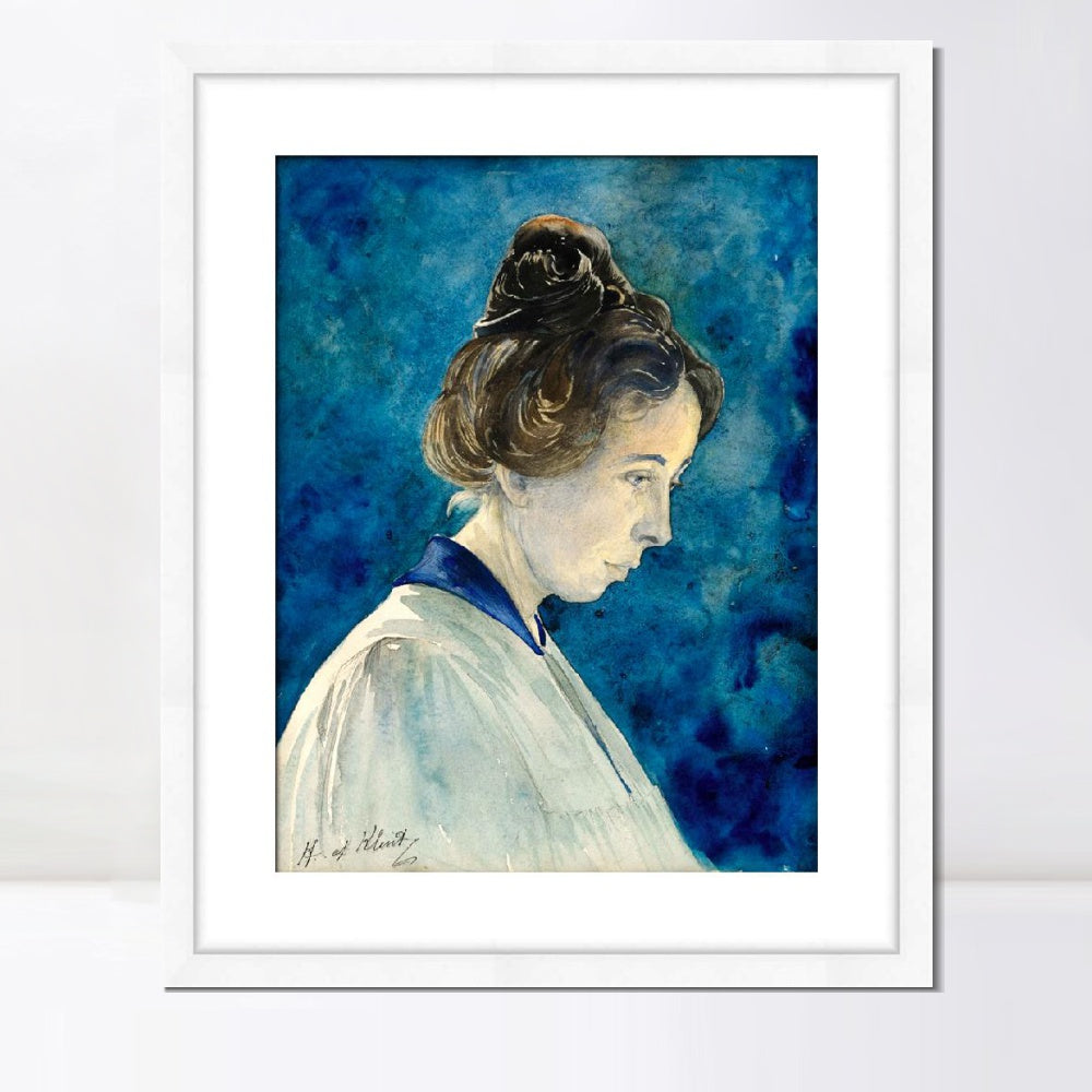 INVIN ART Framed Print Canvas Giclee Art Self-Portrait by Hilma Af Klint Wall Art Office
