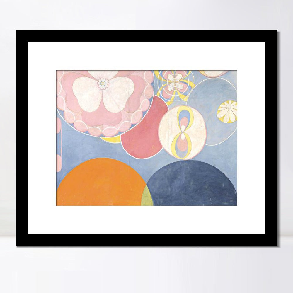 INVIN ART Framed Print Canvas Giclee Art Series#38 by Hilma Af Klint Wall Art Office
