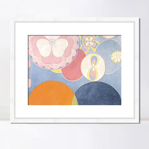 INVIN ART Framed Print Canvas Giclee Art Series#38 by Hilma Af Klint Wall Art Office Living Room Home Decorations