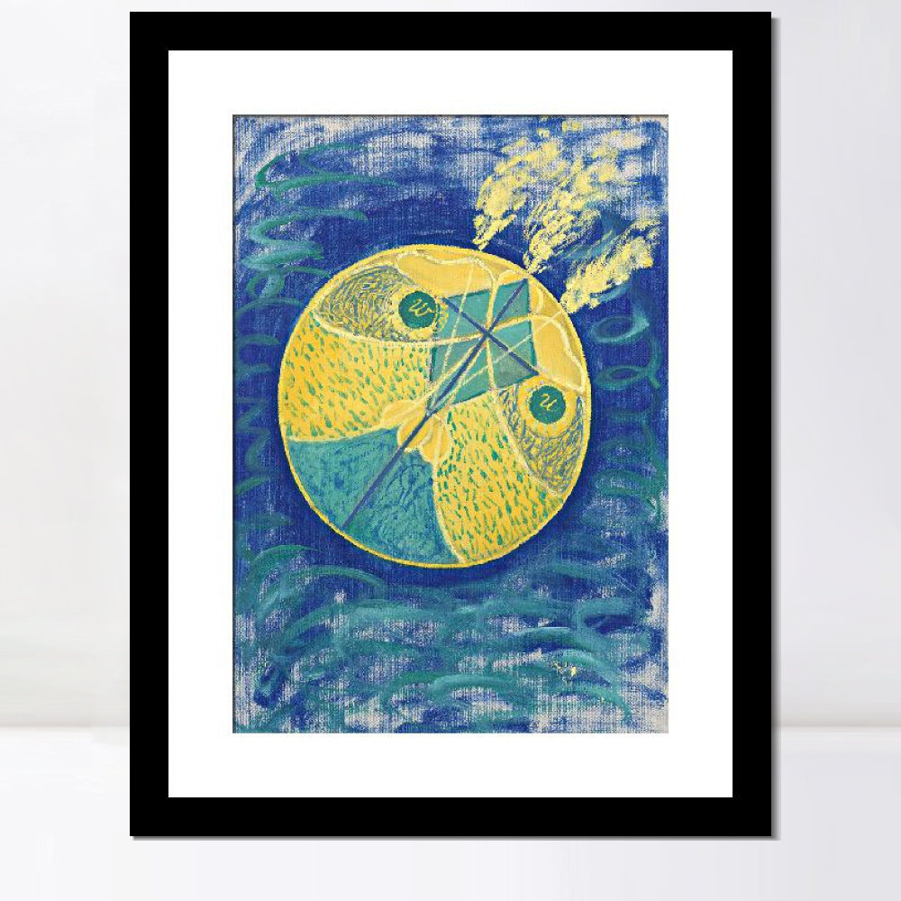 INVIN ART Framed Print Canvas Giclee Art Group i No.7 Primordial Chaos, 1907 by Hilma Af Klint Wall Art Office
