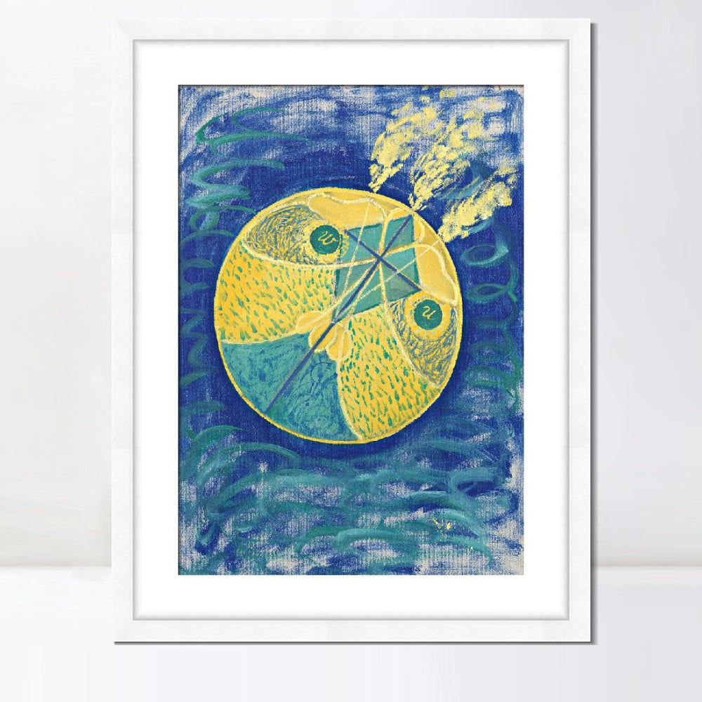 INVIN ART Framed Print Canvas Giclee Art Group i No.7 Primordial Chaos, 1907 by Hilma Af Klint Wall Art Office