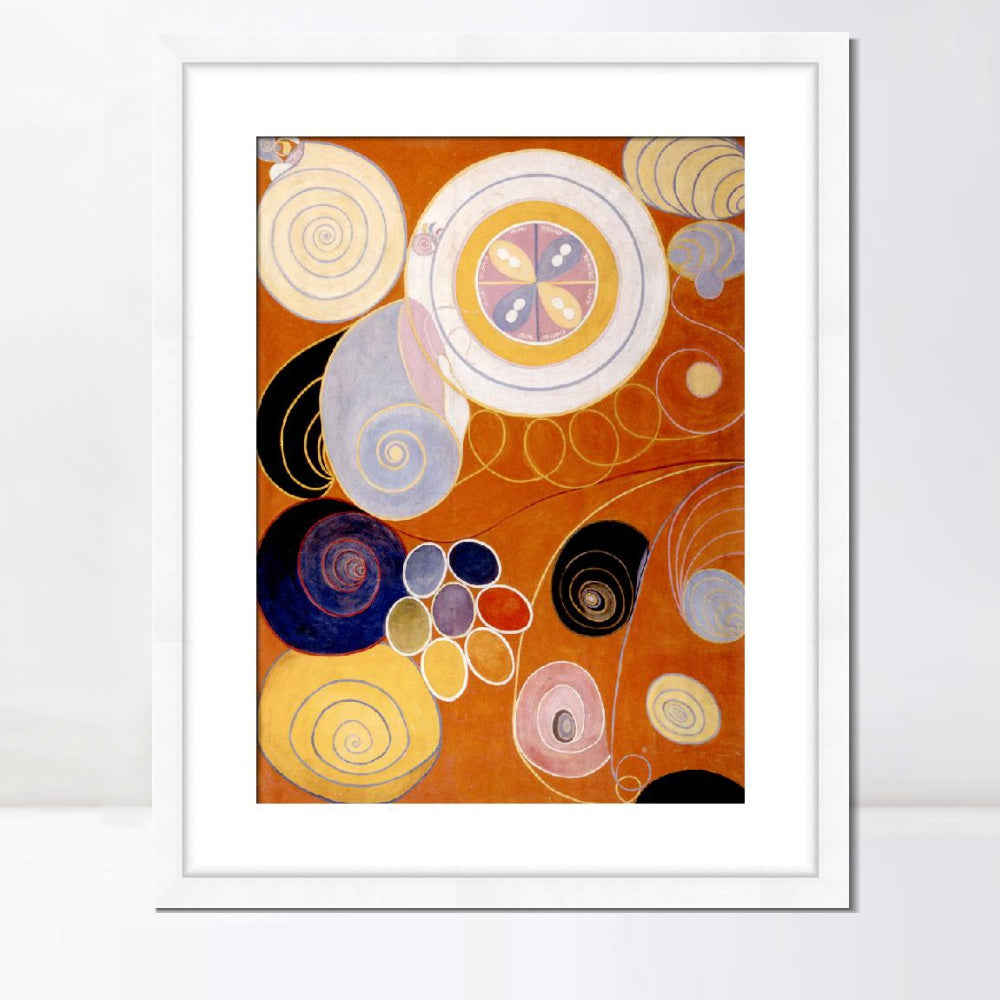 INVIN ART Framed Print Canvas Giclee Art Group iv No.3 The Ten Largest Youth, 1907 by Hilma Af Klint Wall Art Office