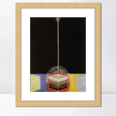 INVIN ART Framed Print Canvas Giclee Art Group-ix No.3 The Dove, 1915 by Hilma Af Klint Wall Art Office Living Room Home Decorations