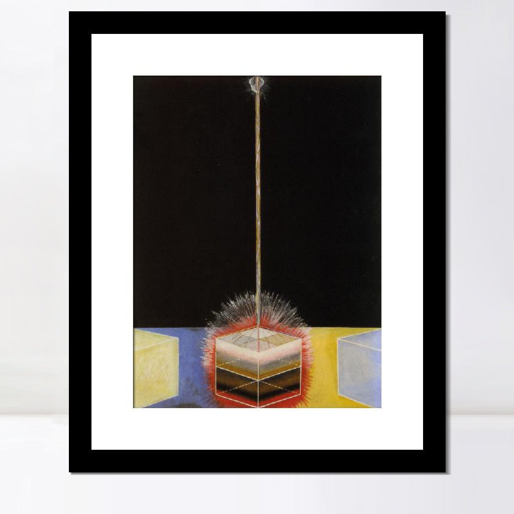INVIN ART Framed Print Canvas Giclee Art Group-ix No.3 The Dove, 1915 by Hilma Af Klint Wall Art Office