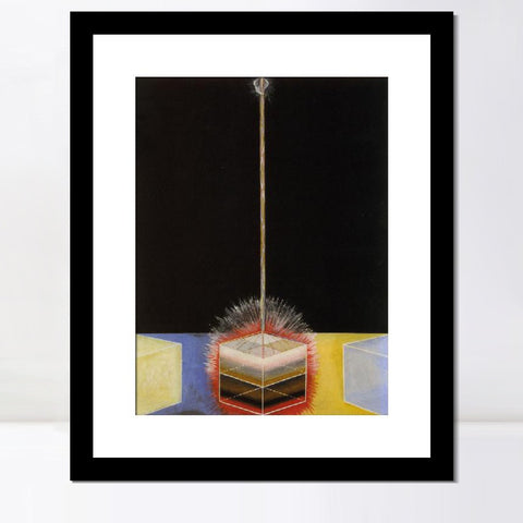 INVIN ART Framed Print Canvas Giclee Art Group-ix No.3 The Dove, 1915 by Hilma Af Klint Wall Art Office Living Room Home Decorations