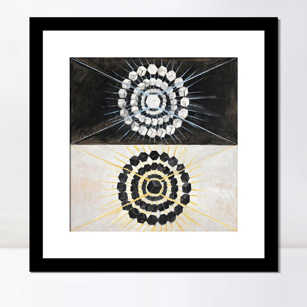 INVIN ART Framed Print Canvas Giclee Art Group ix Suw No 8 The Swan No.8,1915 by Hilma Af Klint Wall Art Office