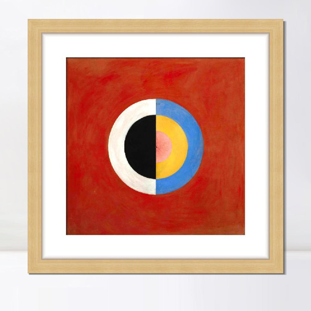 INVIN ART Framed Print Canvas Giclee Art Group Ix Suw No.17 1915 The Swan No.17,1915 by Hilma Af Klint Wall Art Office