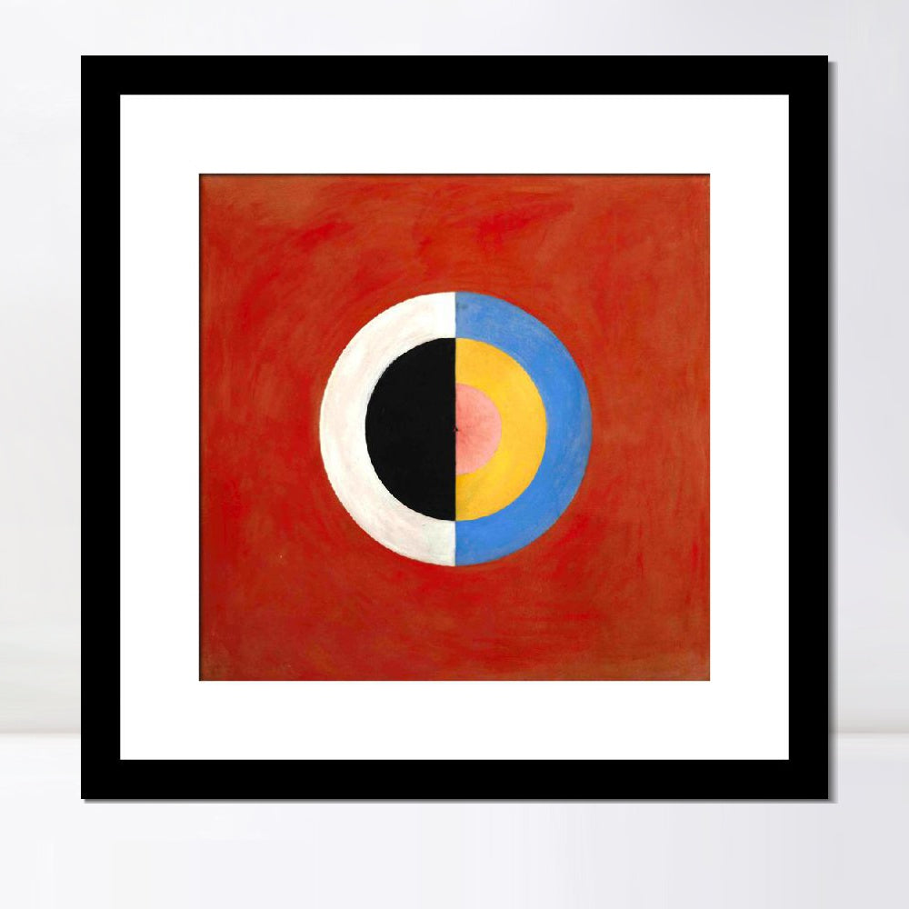 INVIN ART Framed Print Canvas Giclee Art Group Ix Suw No.17 1915 The Swan No.17,1915 by Hilma Af Klint Wall Art Office