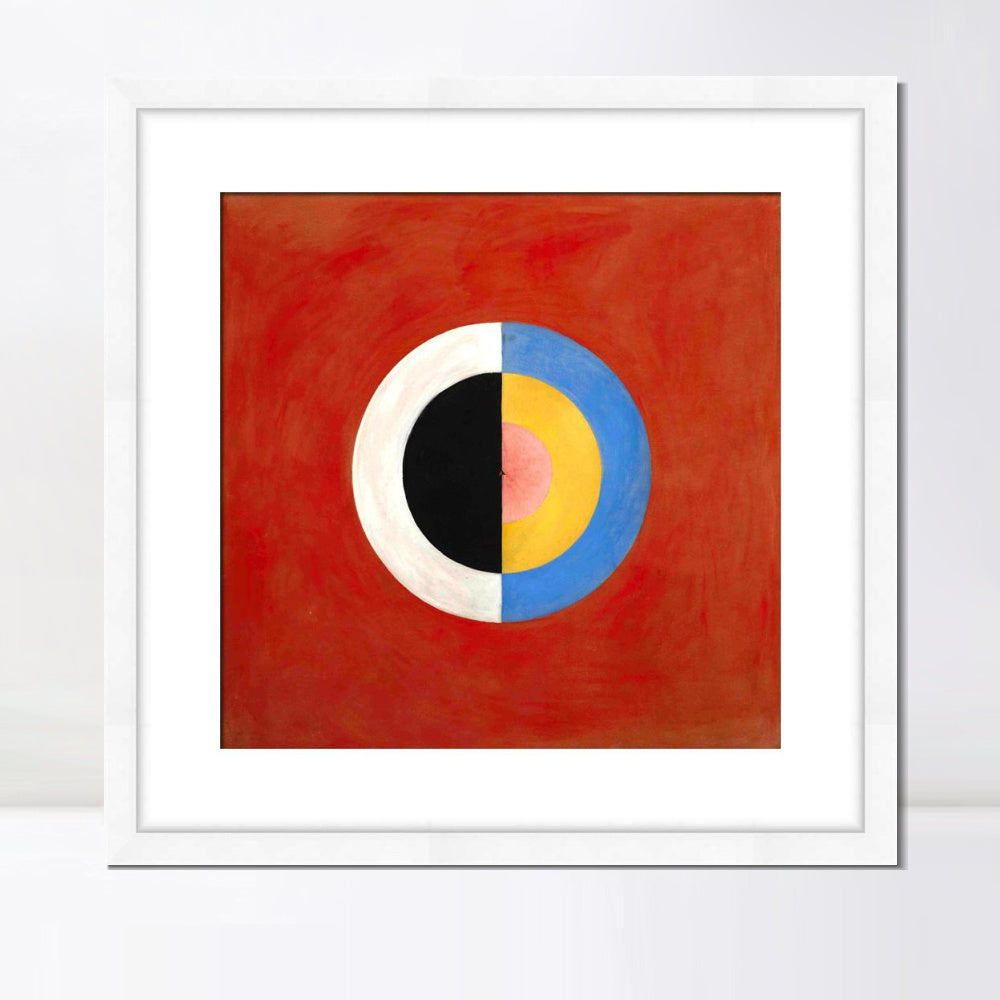 INVIN ART Framed Print Canvas Giclee Art Group Ix Suw No.17 1915 The Swan No.17,1915 by Hilma Af Klint Wall Art Office