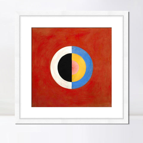 INVIN ART Framed Print Canvas Giclee Art Group Ix Suw No.17 1915 The Swan No.17,1915 by Hilma Af Klint Wall Art Office Living Room Home Decorations