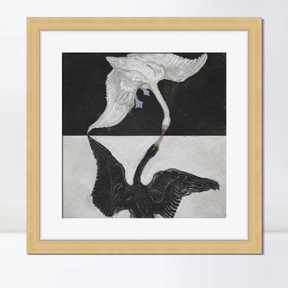 INVIN ART Framed Print Canvas Giclee Art Group ix Suw The Swan No 1,1915 by Hilma Af Klint Wall Art Office