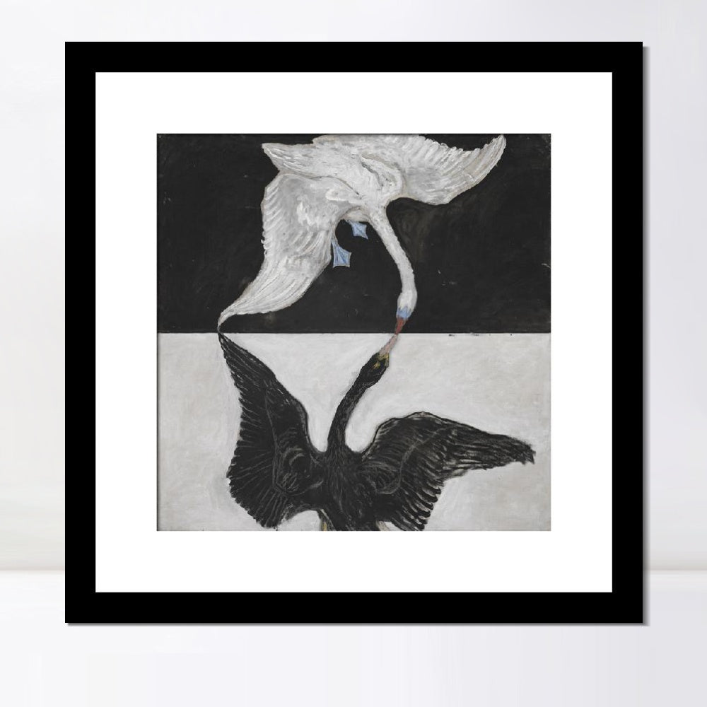 INVIN ART Framed Print Canvas Giclee Art Group ix Suw The Swan No 1,1915 by Hilma Af Klint Wall Art Office