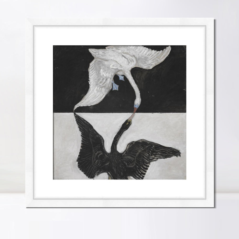 INVIN ART Framed Print Canvas Giclee Art Group ix Suw The Swan No 1,1915 by Hilma Af Klint Wall Art Office
