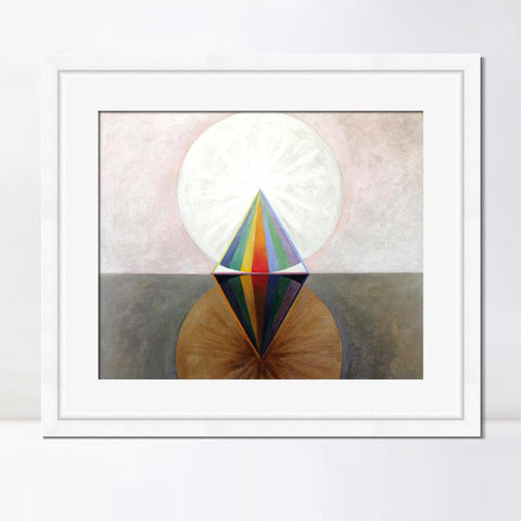 INVIN ART Framed Print Canvas Giclee Art Group Ix Swan No 12,1915 by Hilma Af Klint Wall Art Office Living Room Home Decorations