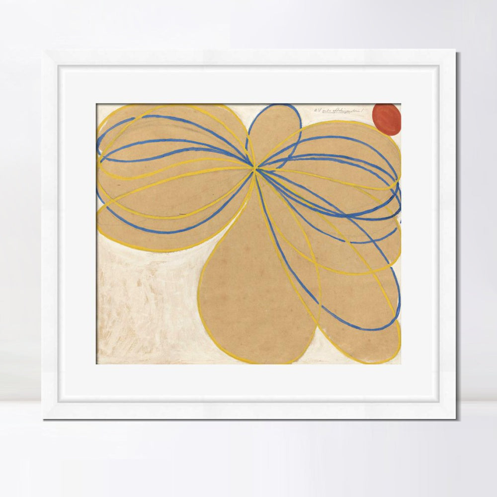INVIN ART Framed Print Canvas Giclee Art the seven-pointed star no.1,1908 by Hilma Af Klint Wall Art Office