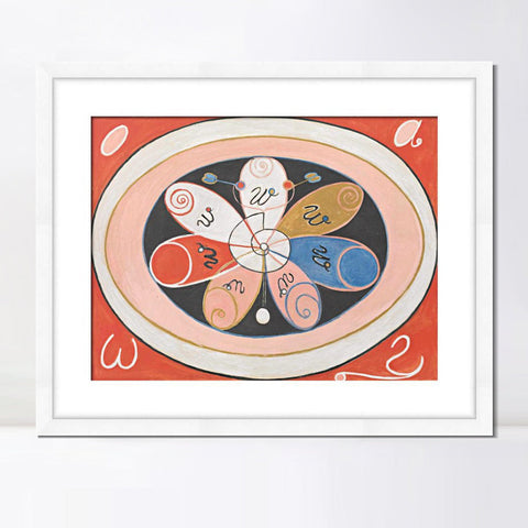 INVIN ART Framed Print Canvas Giclee Art untitled 1908 by Hilma Af Klint Wall Art Office Living Room Home Decorations