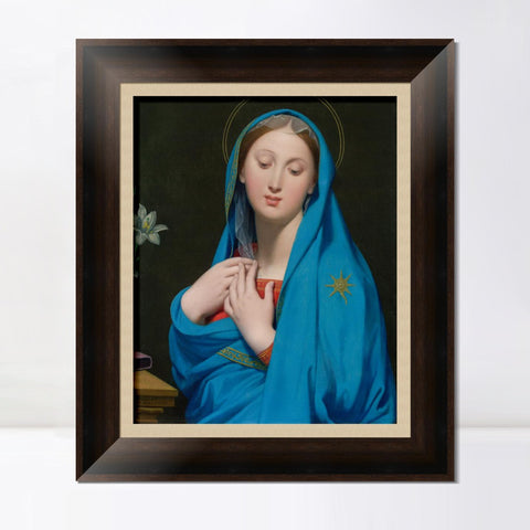INVIN ART Framed Canvas Art Giclee Print Virgin of The Adoption by Jean Auguste Dominique Ingres Wall Art Living Room Home Office Decorations