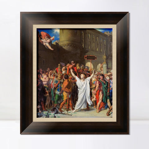 INVIN ART Framed Canvas Art Giclee Print Series#003 by Jean Auguste Dominique Ingres Wall Art Living Room Home Office Decorations