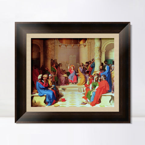 INVIN ART Framed Canvas Art Giclee Print Series#010 by Jean Auguste Dominique Ingres Wall Art Living Room Home Office Decorations