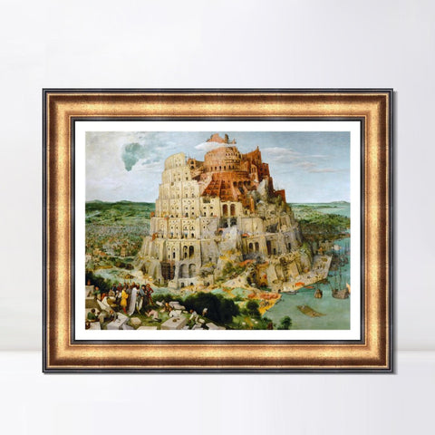 INVIN ART Framed Canvas Art Giclee Print The Arnolfini Portrait by Jan Van Eyck Wall Art Living Room Home Office Decorations