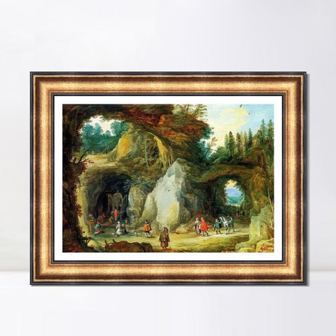 INVIN ART Framed Canvas Art Giclee Print The Virgin and Child with Canon Joris Van der Paele by Jan Van Eyck Wall Art Living Room Home Office Decorations