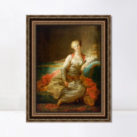 INVIN ART Framed Canvas Art Giclee Print Little Sudan by Jean Honore Fragonard Wall Art Living Room Home Office Decorations