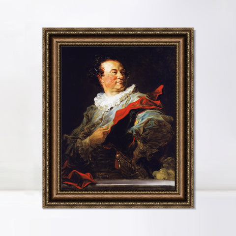 INVIN ART Framed Canvas Art Giclee Print Mr Francois Henri by Jean Honore Fragonard Wall Art Living Room Home Office Decorations