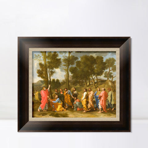 INVIN ART Framed Canvas Art Giclee Print Ordination by Nicolas Poussin Wall Art Living Room Home Office Decorations