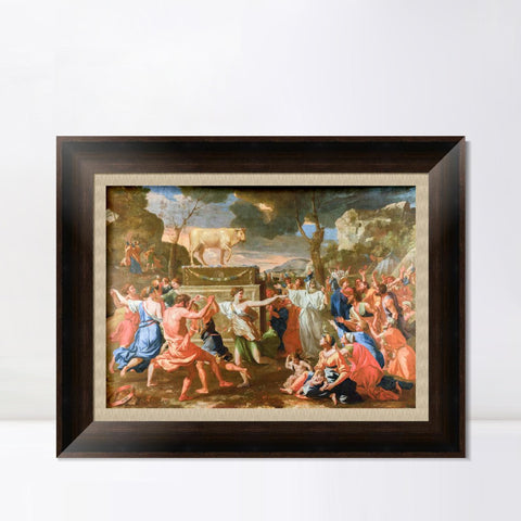 INVIN ART Framed Canvas Art Giclee Print Acis and Galatea by Nicolas Poussin Wall Art Living Room Home Office Decorations