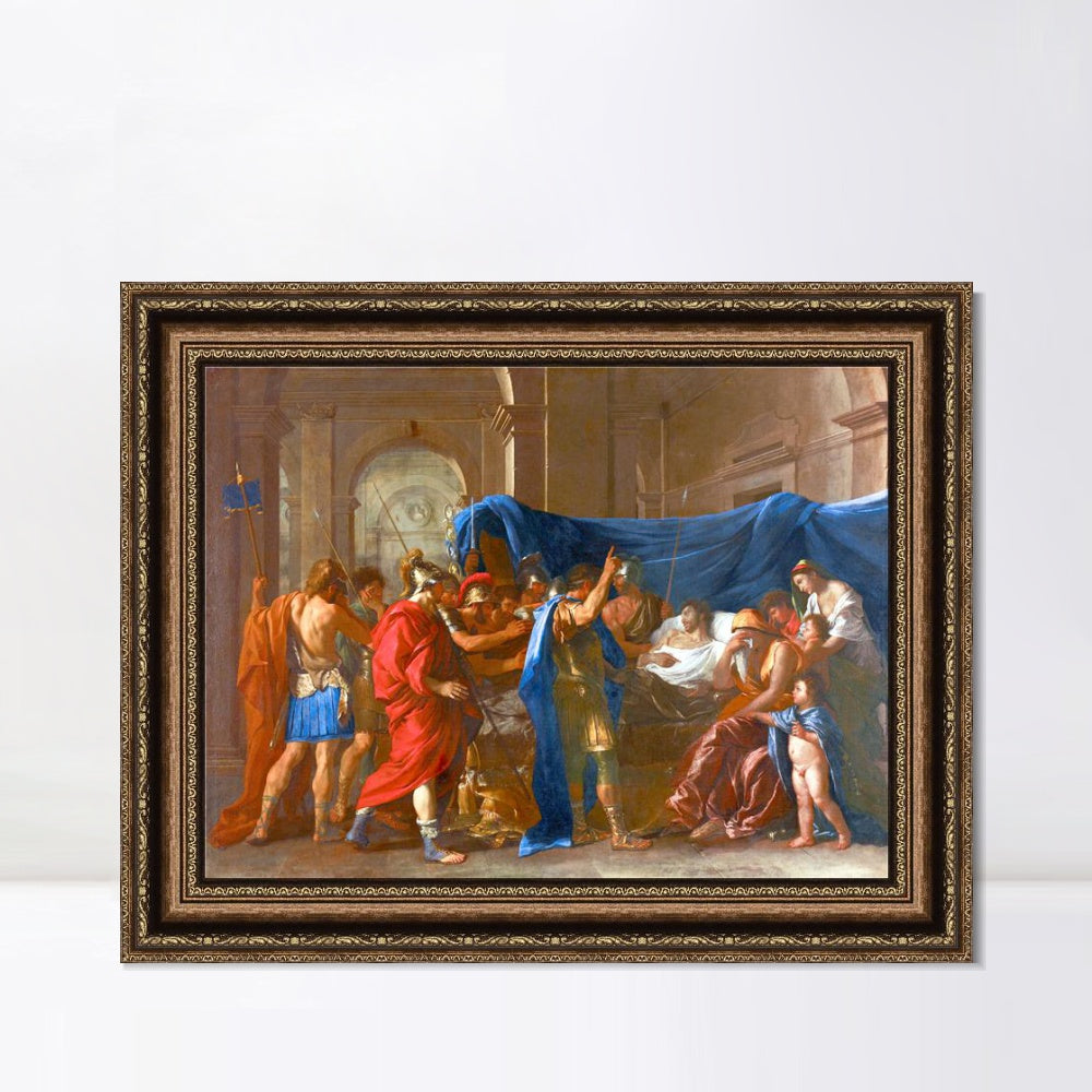 INVIN ART Framed Canvas Art Giclee Print Series#060 by Nicolas Poussin Wall Art