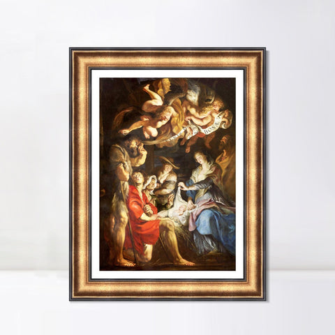 INVIN ART Framed Canvas Art Giclee Print Series#002 by Peter Paul Rubens Wall Art Living Room Home Office Decorations