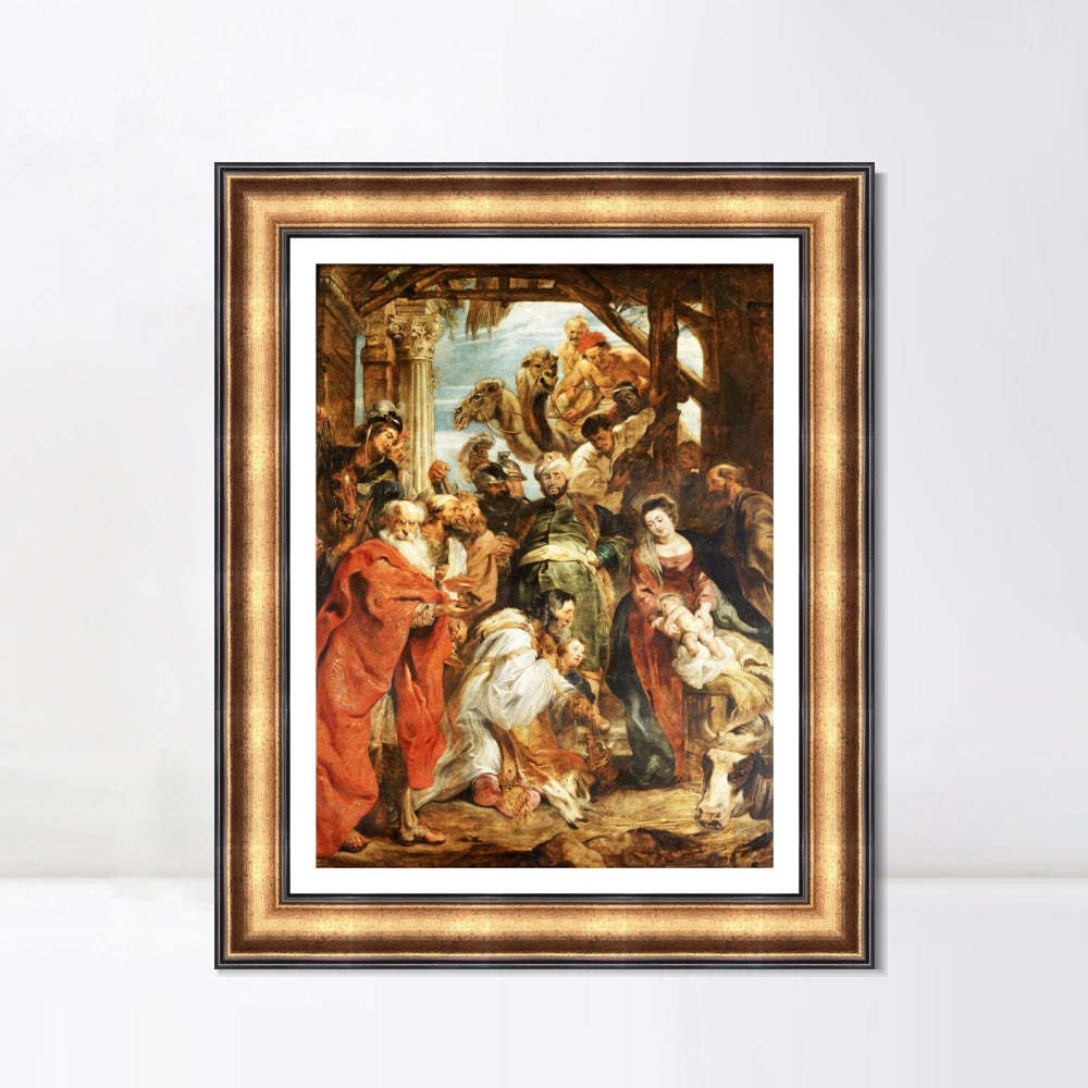 INVIN ART Framed Canvas Art Giclee Print Series#003 by Peter Paul Rubens Wall Art