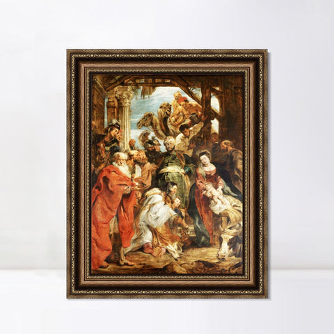 INVIN ART Framed Canvas Art Giclee Print Series#003 by Peter Paul Rubens Wall Art Living Room Home Office Decorations