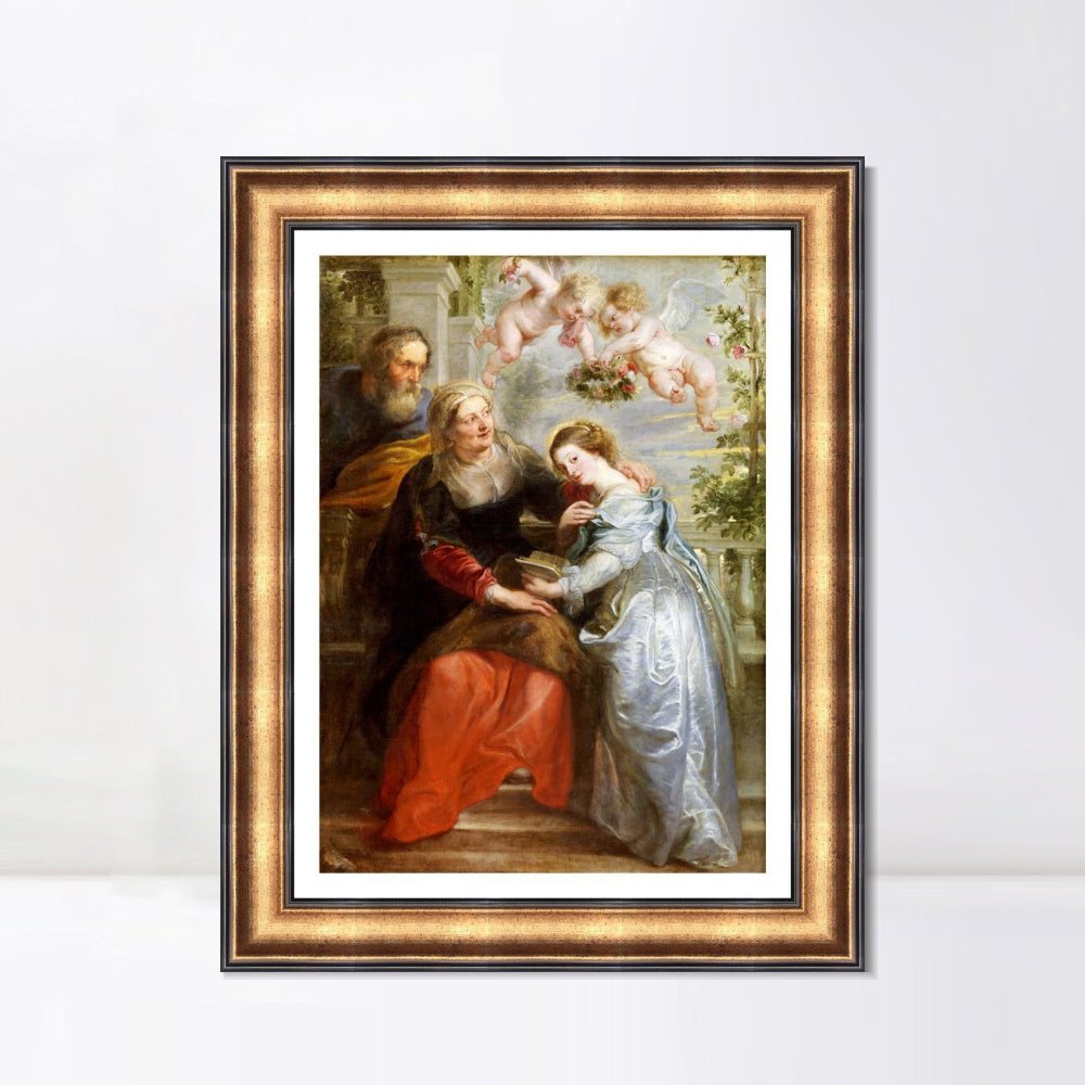 INVIN ART Framed Canvas Art Giclee Print Series#004 by Peter Paul Rubens Wall Art Living Room Home Office Decorations
